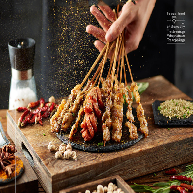 30G/Bottle Cumin Chili Barbecue Seasoning Black and White Pepper Pepper Powder Seasoning Spices Barbecue 7-Piece Set Seasoning Set