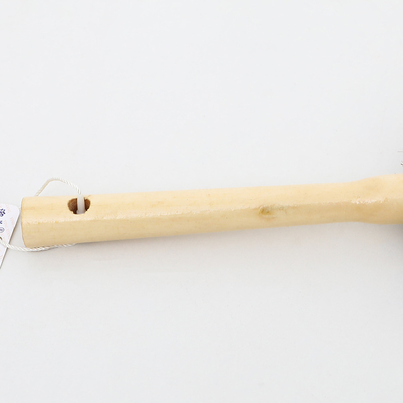 Natural Wooden Handle Coconut Palm Pot Brush Household Kitchen Cleaning Brush Pot Washing Dish Brush Long Handle Pot Washing Brush