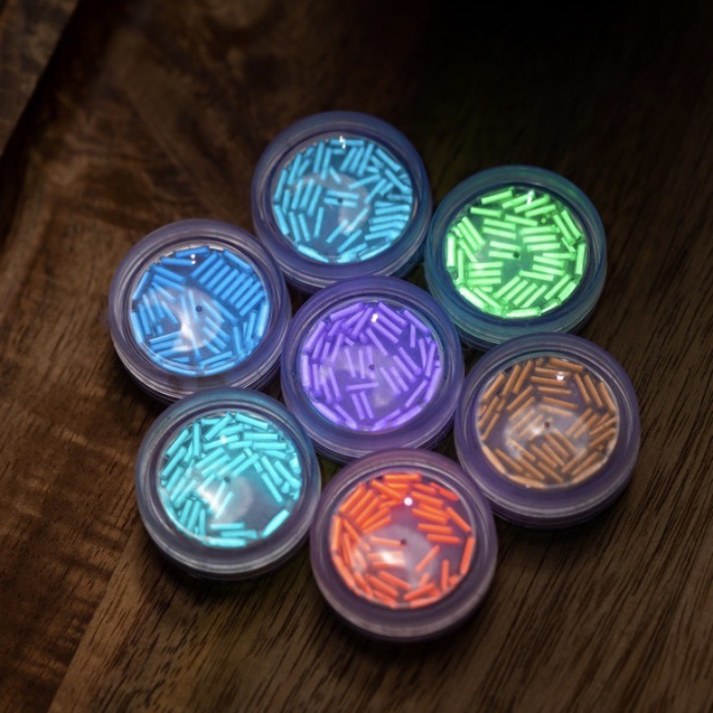 ACEdc glass luminous tube tritium tube tritium tube flat alternative fingertip gyro luminous fluorescent tube DIY accessories toys