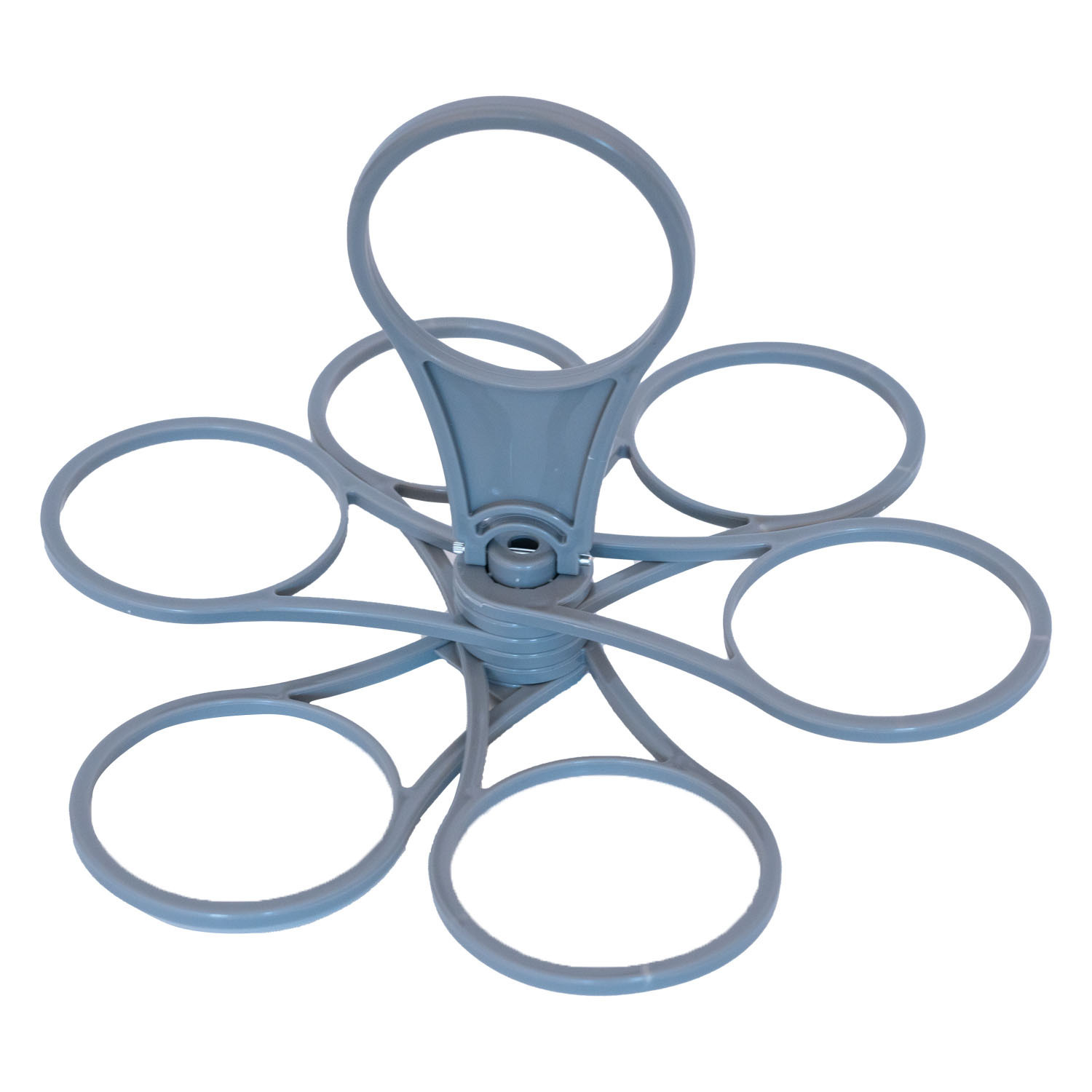 Cross-border portable party KTV party wine cup coffee cup holder plastic foldable rotating 6 cup cup lift