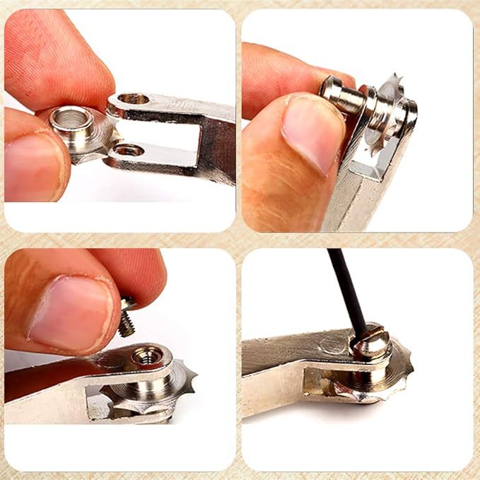 Leather Punching Wheel DIY Leather Art Tool Wooden Handle Marking Wheel Marking Wheel Dot Distance Wheel American Spacing Wheel