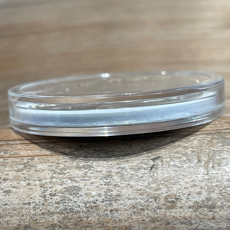 Coin Collection Storage Box Pvc Round Box Transparent Plastic Round Box One Corner and Half Circle One Yuan Packaging Single Shot Will Not Be Shipped