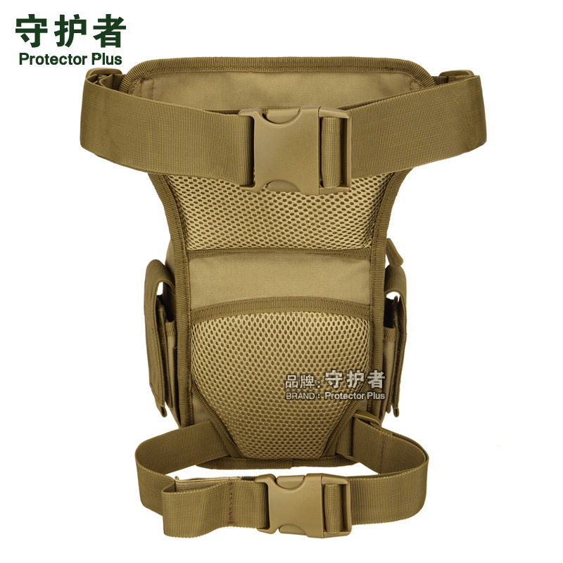 Guardian Tactical Multi-Functional Leg Bag with Multiple Compartments Molle Mount Pressure Relief Cycling Waist and Leg Bag Double Adjustable Waist Bag