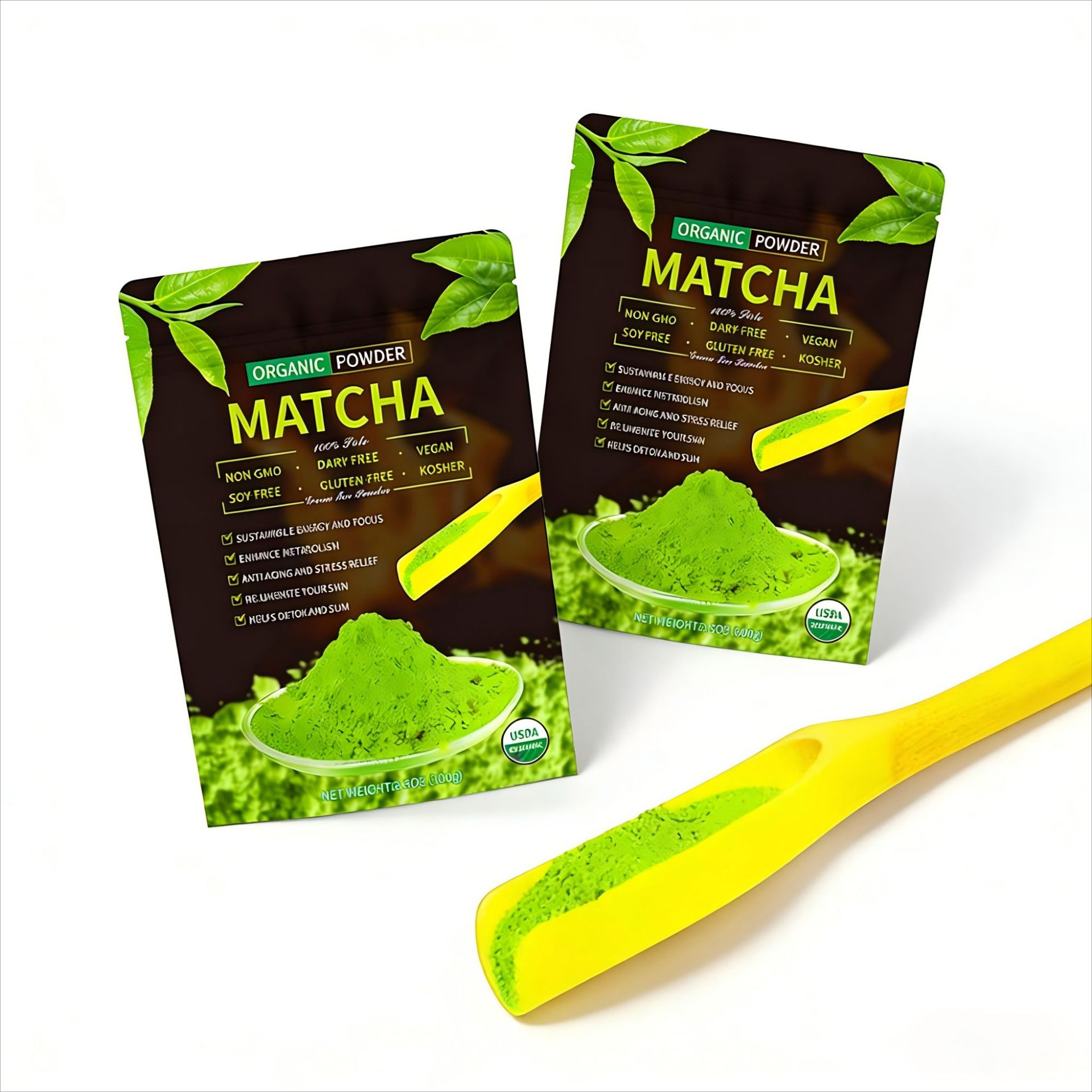 Чистый органический порошок матча, порошок зеленого чая для экспорта на Ближний Восток, индивидуальный заказ