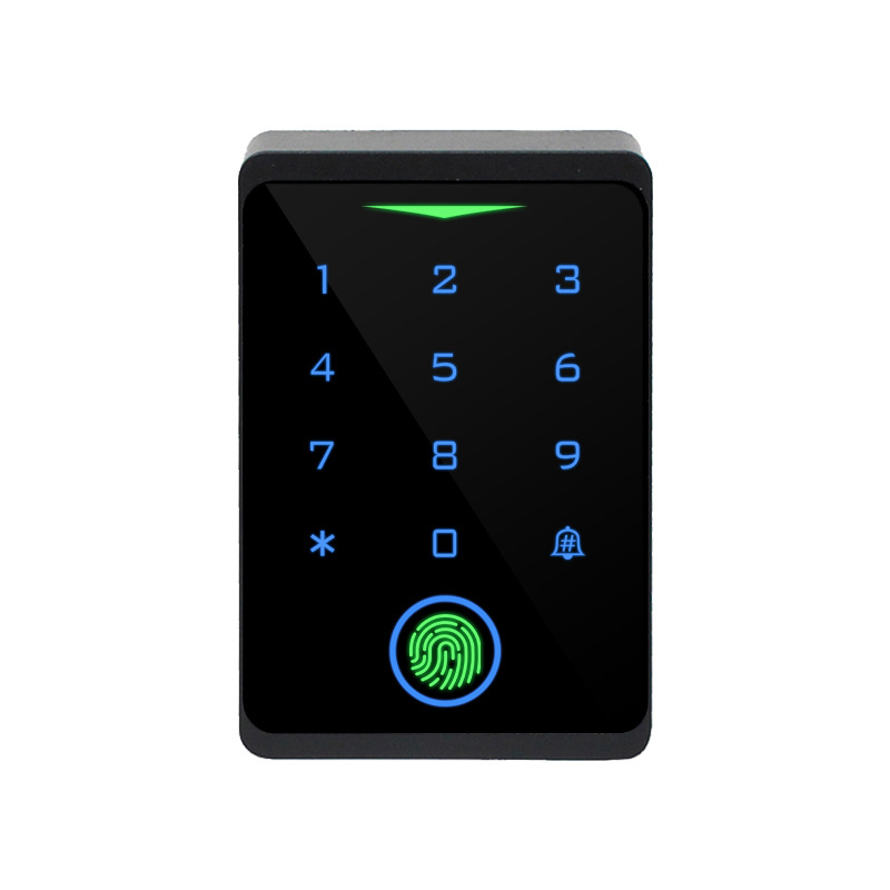 Factory Direct Supply Abs Shell Waterproof Belt Weigen Swipe Card Password Fingerprint Mobile Phone Tuya Access Control All-In-One Machine