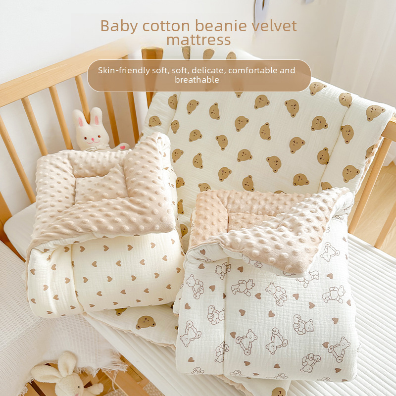 Kindergarten mattress special for nap small mattress core baby autumn and winter baby children stitching bed mattress machine washable