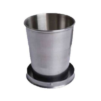 Folding Cup Stainless Steel Camping Portable Telescopic Cup Outdoor Travel Handy Water Cup Creative Internet Celebrity Mini Wine Cup