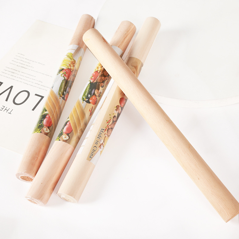 Factory wholesale solid wood Rolling Pin rolling pin baking tool pressing pin non-food extended wooden rolling pin