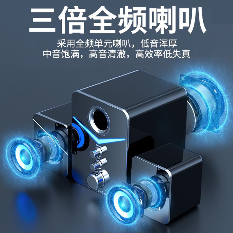 SADA компьютерная аудиоколонка для дома настольная универсальная маленькая колонка с сабвуфером