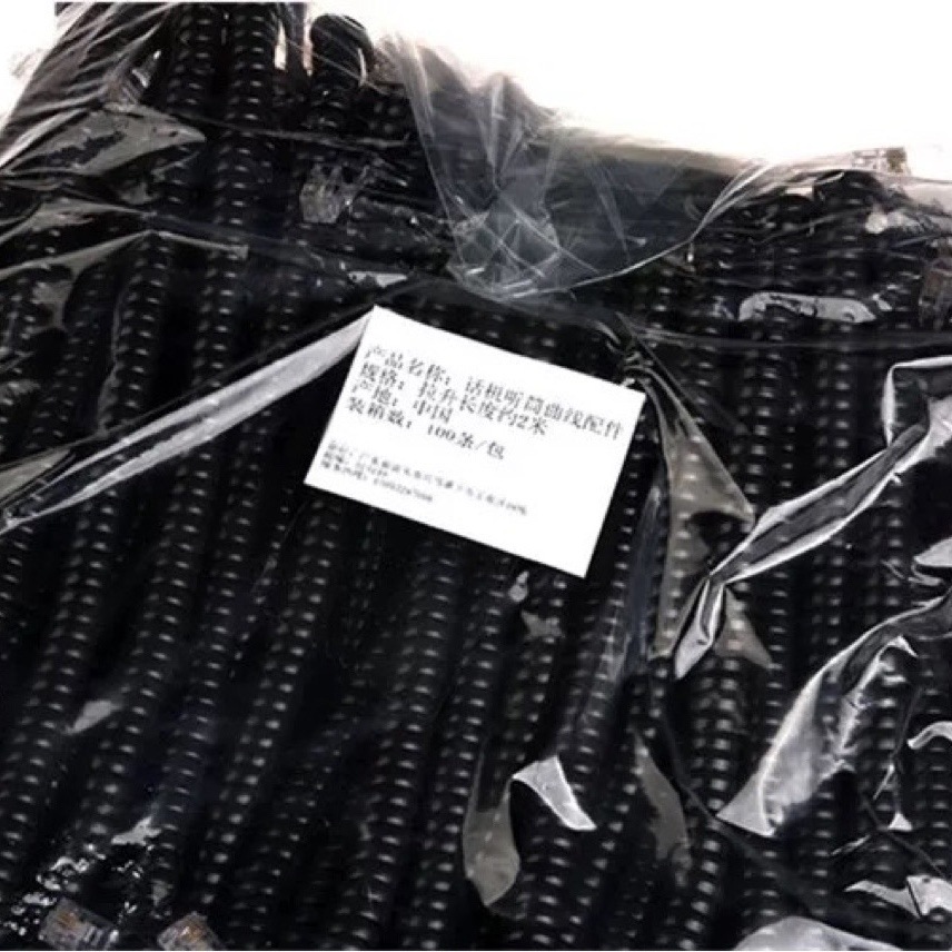 Telephone extension handset line 4P4C spring line PVC microphone line handle curve base phone line set