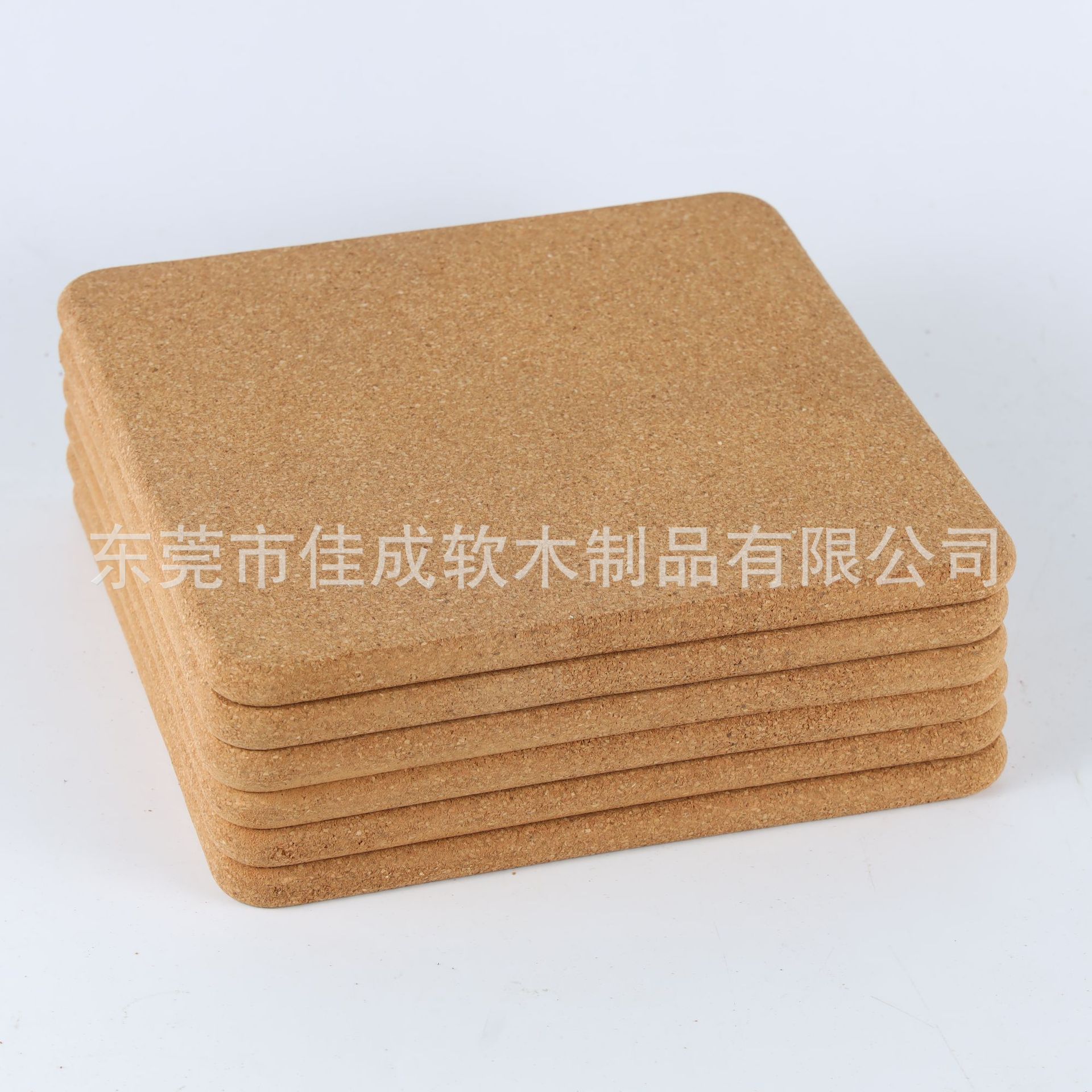 Cross-border Hot Sale Round Square Natural Cork Coaster Round Edge Cork Pot Pad Environmentally Friendly Cork Pad Manufacturers