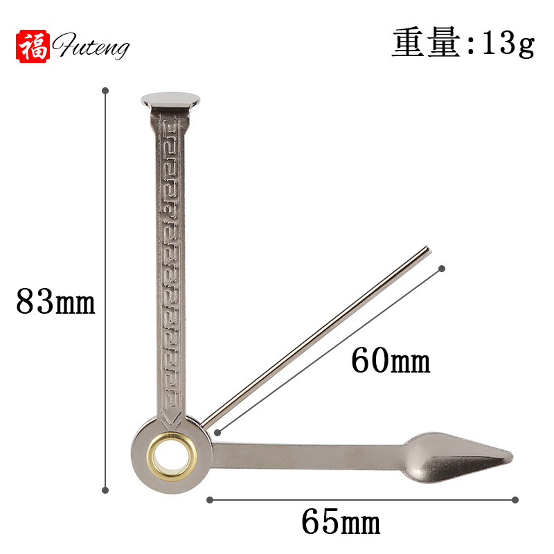 Special Manufacturer Direct Sales Three-In-One Smoking Knife Smoke Gun Pressure Rod Cleaning Needle Three-Use Stainless Steel Foldableing Type