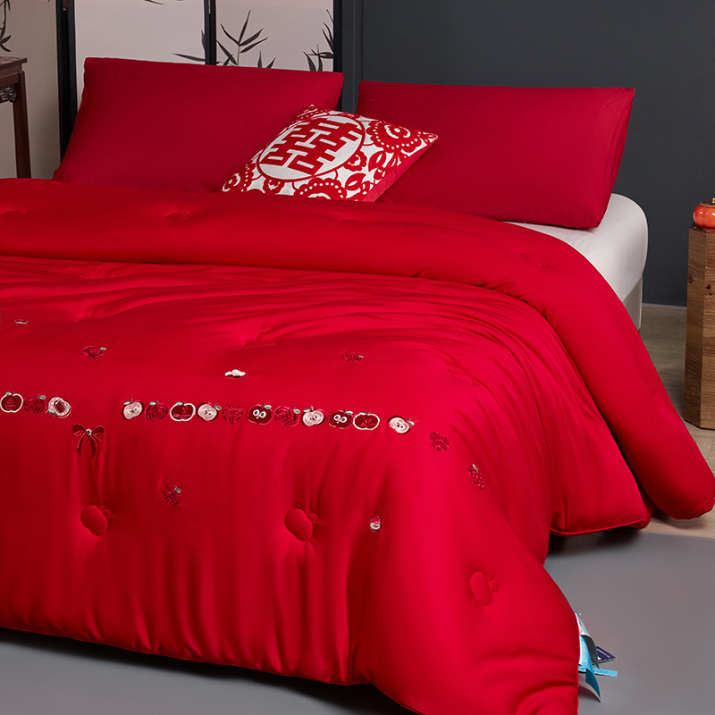 Winter Wedding Warm Quilt, Wedding Dowry Quilt Core, Goose down Cotton Quilt, Non-Shedding Cotton, Newlywed Gift, Three-Dimensional Wedding Quilt