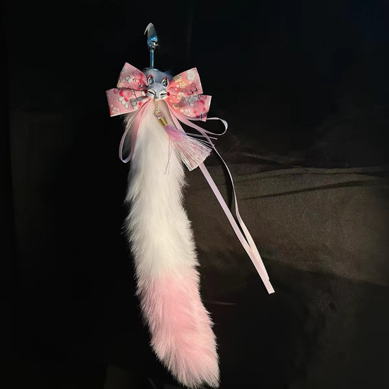 Little Fox Props, Fox Tail Bow, Expansion Chrysanthemum Training, Female Backcourt Training Supplies, Other Balcony Pets