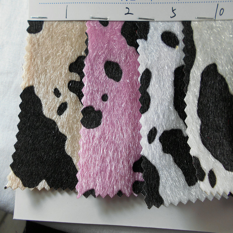 New Imitation Horse Wool Printed Dairy Leather Plain Color Horse Wool Transfer Printing Fry Shoes Material Luggage Handbag Decorative Fabric