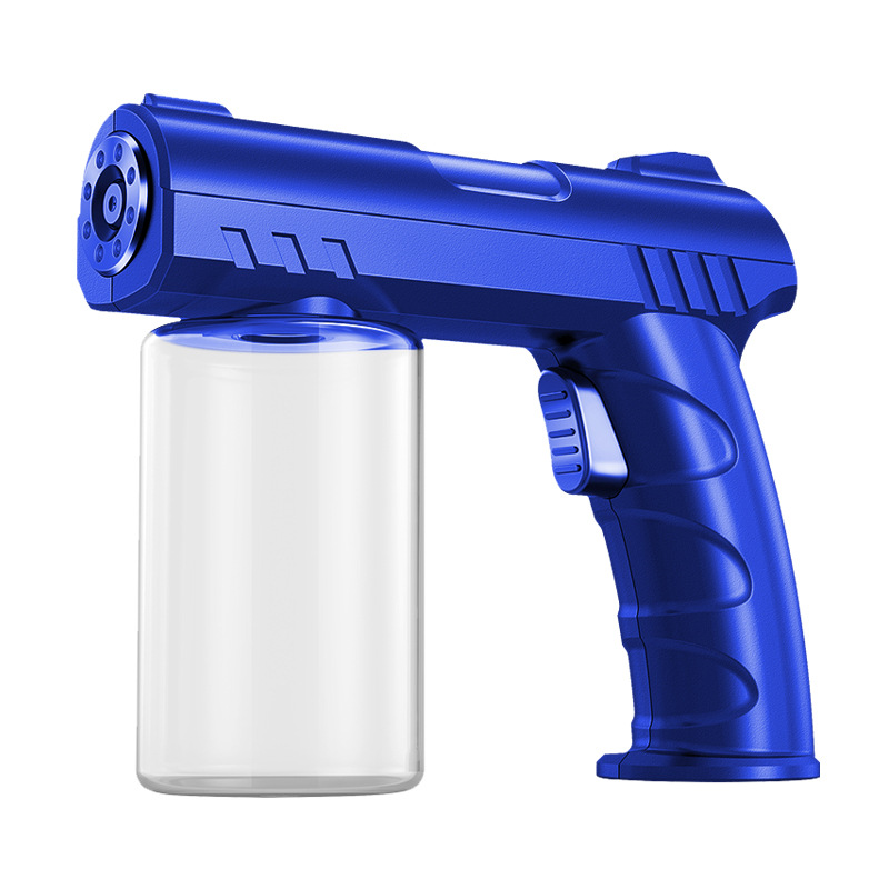 New epidemic prevention alcohol spray blue light disinfection gun wireless portable household disinfection atomization gun cross-border Source spot