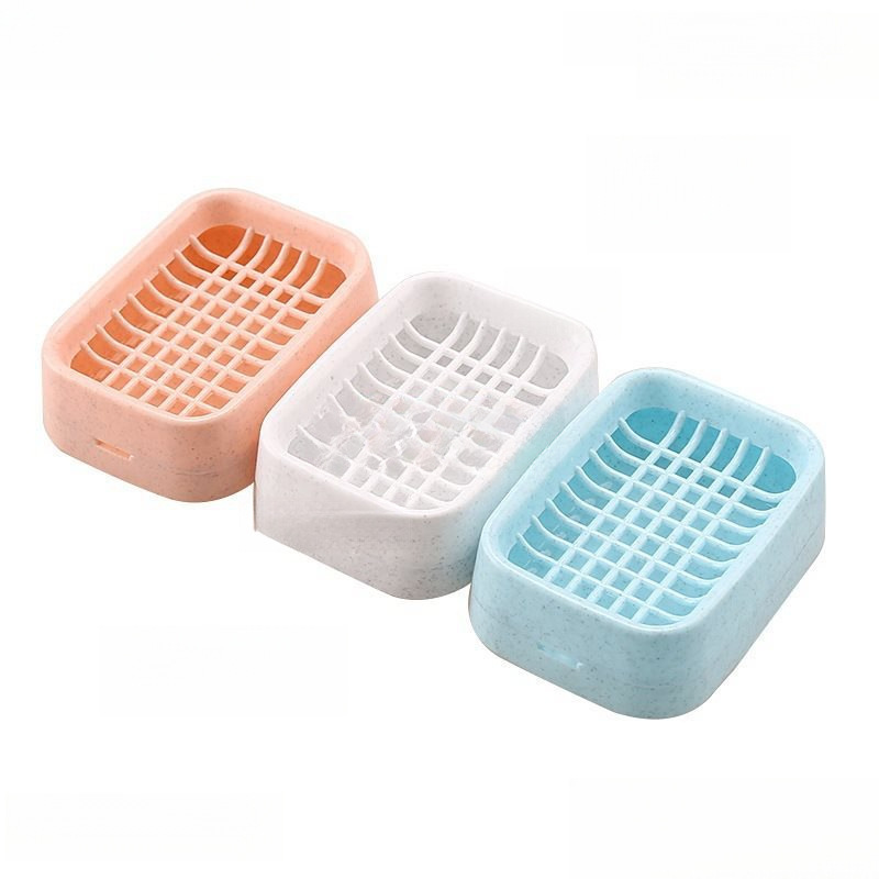 Bathroom Drain Double-Layer Soap Box Creative Plastic Travel Soap Box Handmade Soap Holder Bathroom Soap Rack