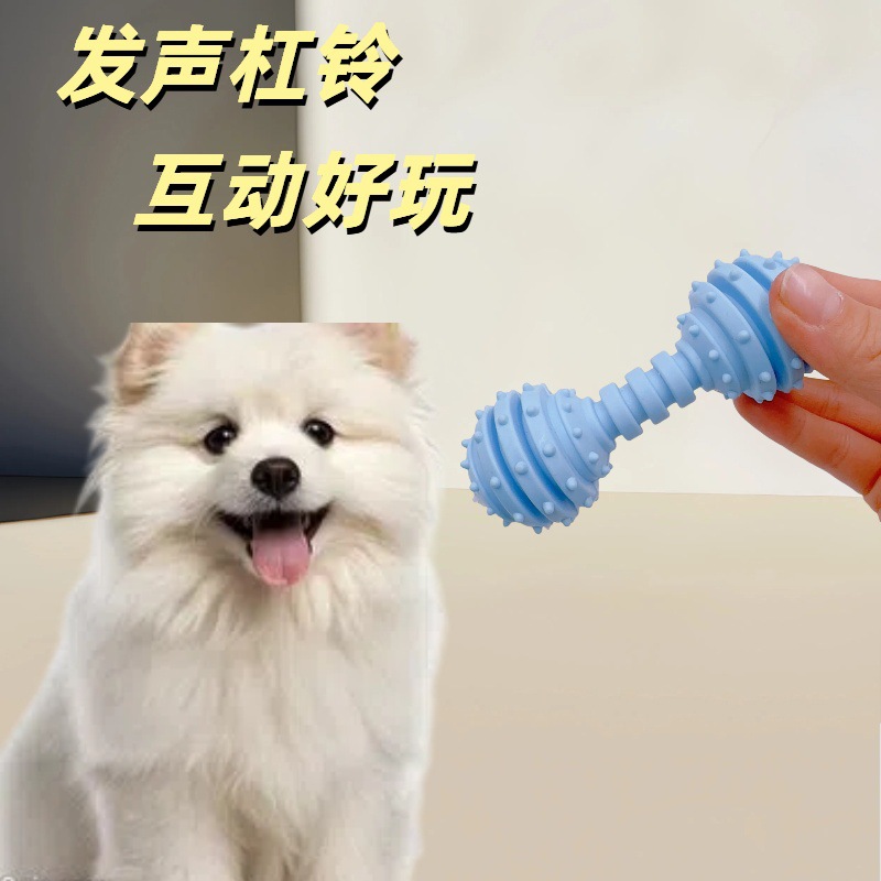 Dog Toy Boredom-Relief Gadget, Durable Chewable Squeaky Teething Stick for Puppies, Teddy Bichon Toy Ball Pet Supplies