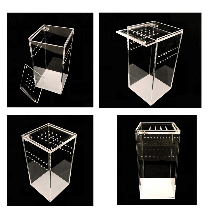 Cross-Border Living Room Integrated Small Acrylic Reptile Breeding Box for Spiders and Lizards, Direct Sales from Manufacturer, Customizable Pet Reptile Enclosure