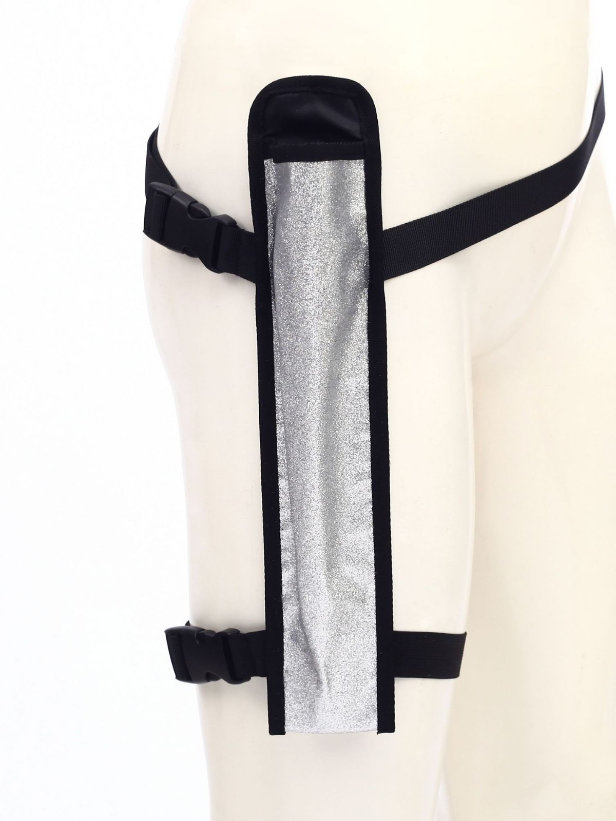 Reflective Cloth Fan Party Universal Colorful Fan Tai Chi Fan Kung Fu Fan Strap Leg Type Cross-Border Music