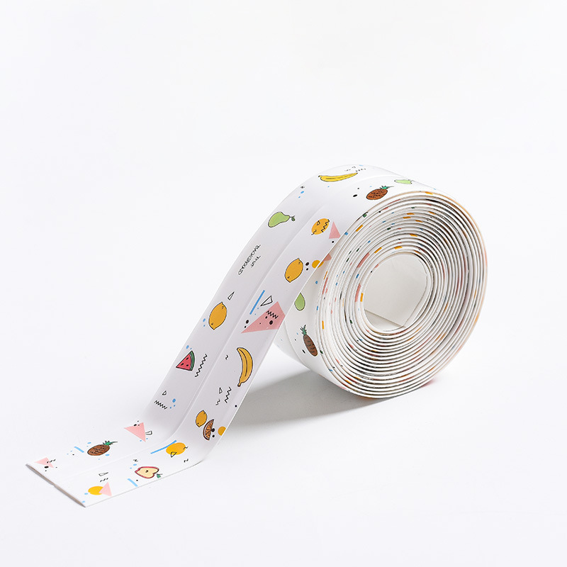 1 m Toilet Edge Waterproof Sticker Mildew-proof Sticker Beautiful Seam Sticker Sitting Gap Beautification Decorative Sticker Edge Sticker