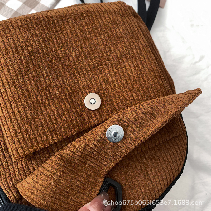 Wholesale/Mini Backpack ins Super Hot Cute OL Commuter Small Cosmetic Bag Striped Textured Student All-match Schoolbag