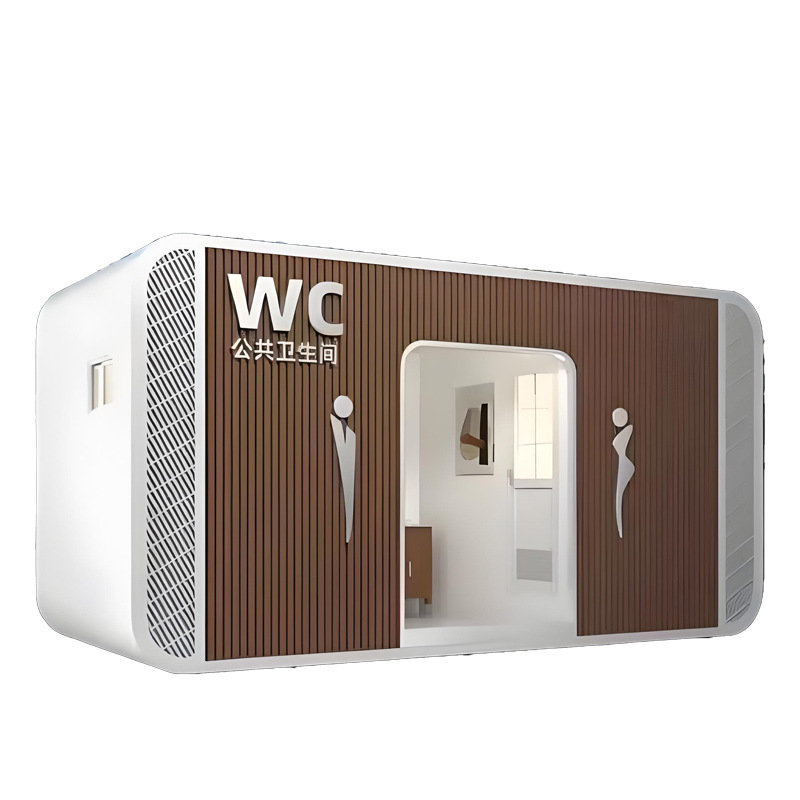 Mobile Toilet, Eco-Friendly Public Restroom with Feces Container, Outdoor Park Smart Restroom, Odor-Proof