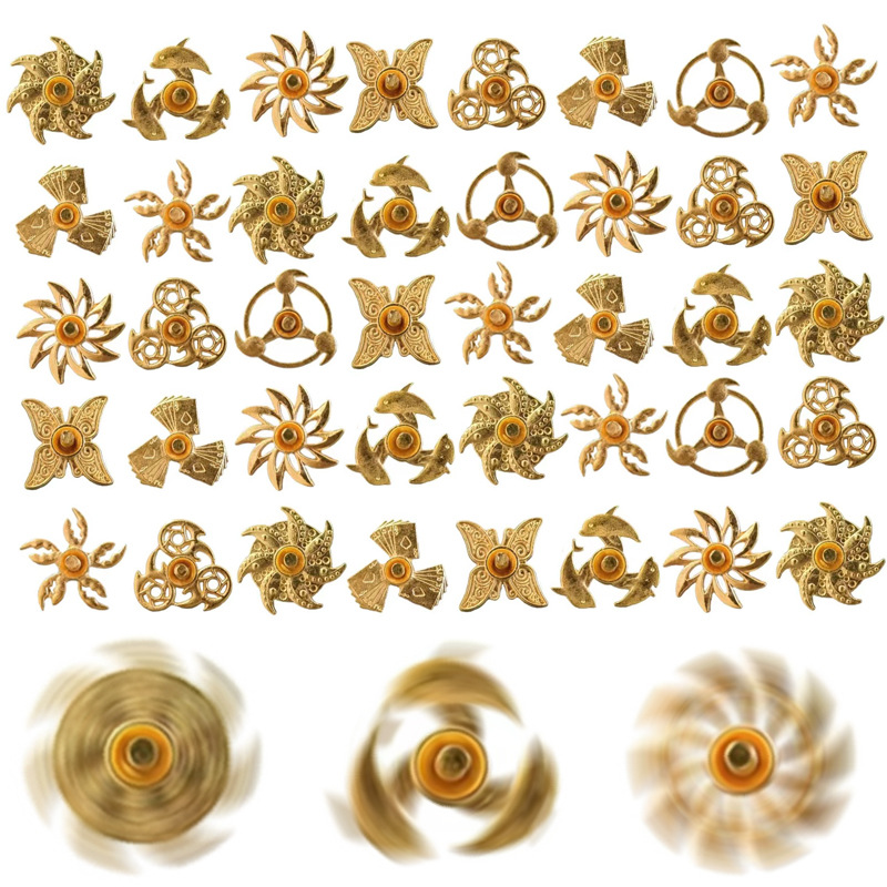 New alloy mini fingertip small top decompression metal Naruto small size mini hand-turning alloy small top