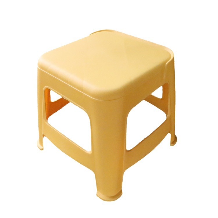 Thickened Plastic Dovetail Stool Living Room Entrance Shoe Changing Stool Adult Drop-Resistant Bench Meeting Square Stool Children's Low Stool