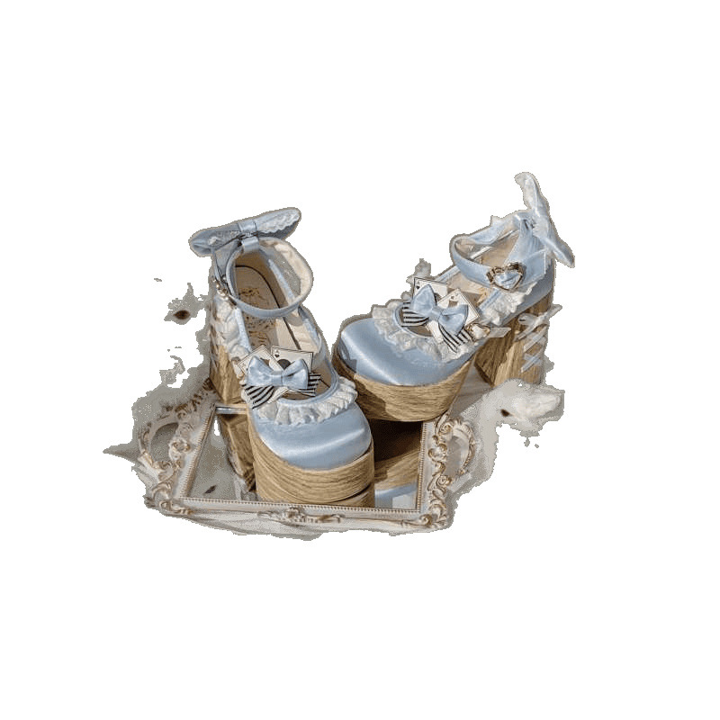 Cute Lolita Shoes Super High Heels Fairy Shoes Lolita Shoes Girls Sweet and Elegant Waterproof Platform