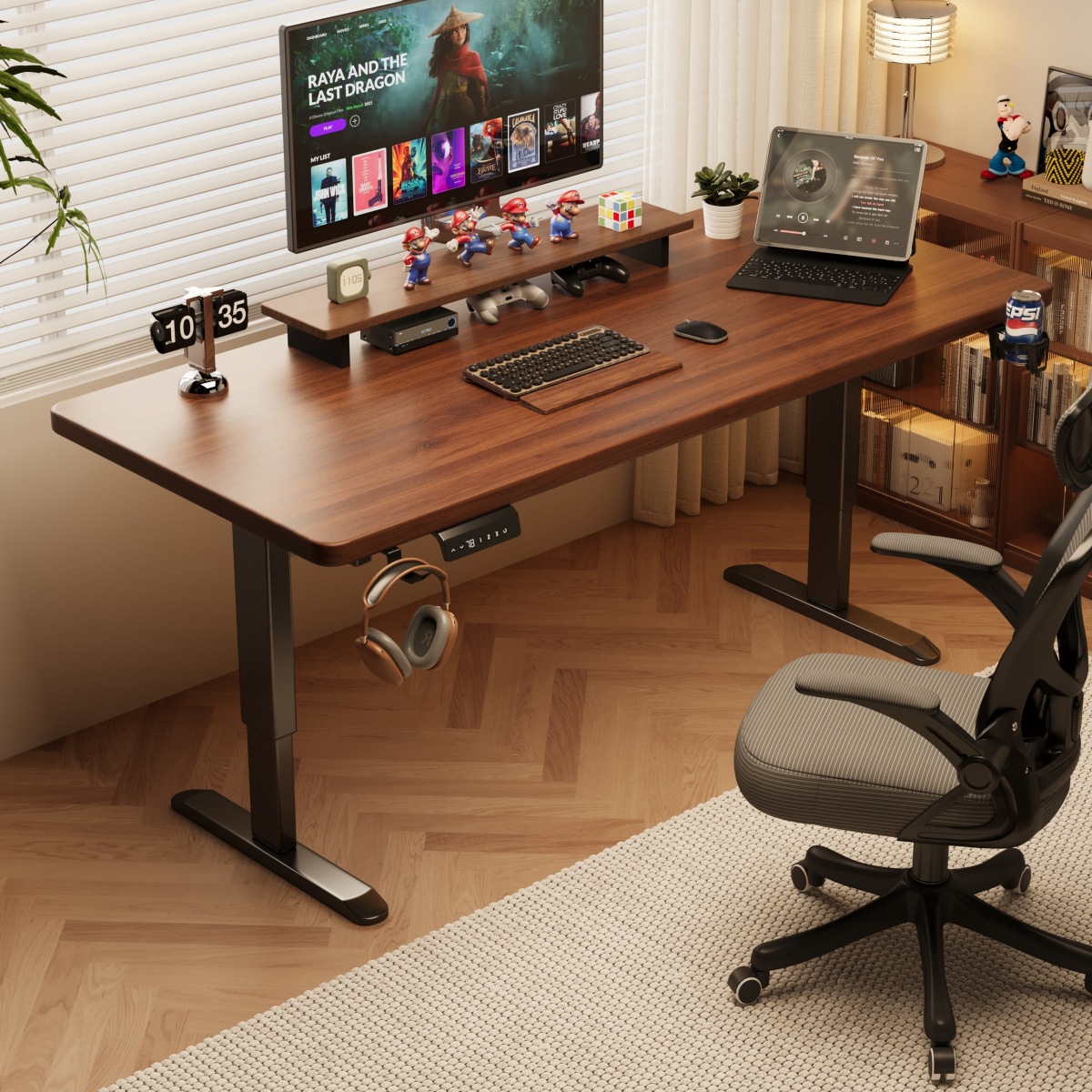 Электрический подъемный стол, домашний компьютерный стол, подъемный стол для киберспорта, учебный офисный стол, рабочая станция, стол с подъемными ножками