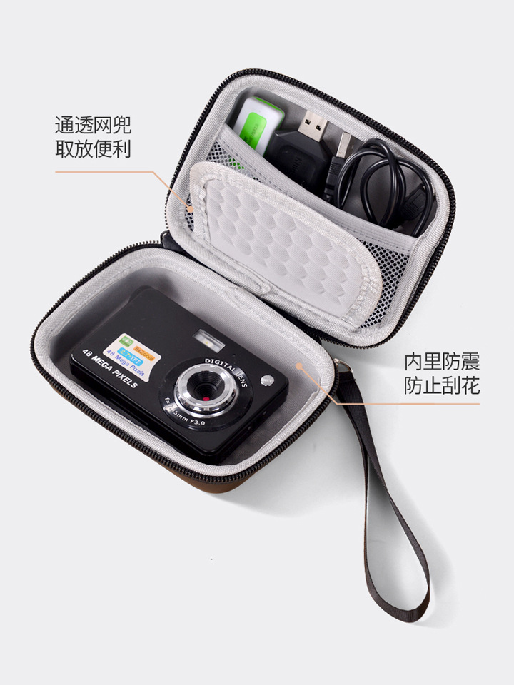 Cross-border Eva Portable CCD Camera Bag Card Machine Storage Box Hard Shell Waterproof Drop-resistant Digital Camera Storage Bag