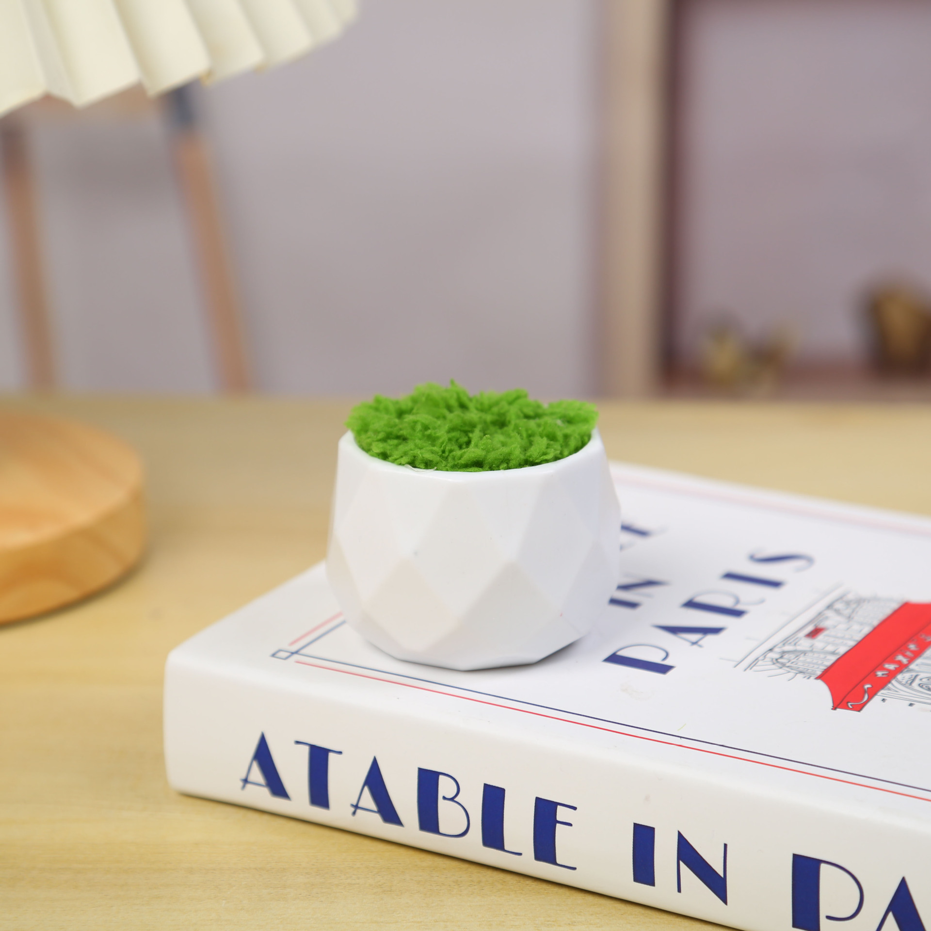 Factory Mini Small Flower Pot Wool Hook Stall Potted Plant Twist Rod Plastic Flower Pot Diamond Diamond Ornaments Car Flower Pot