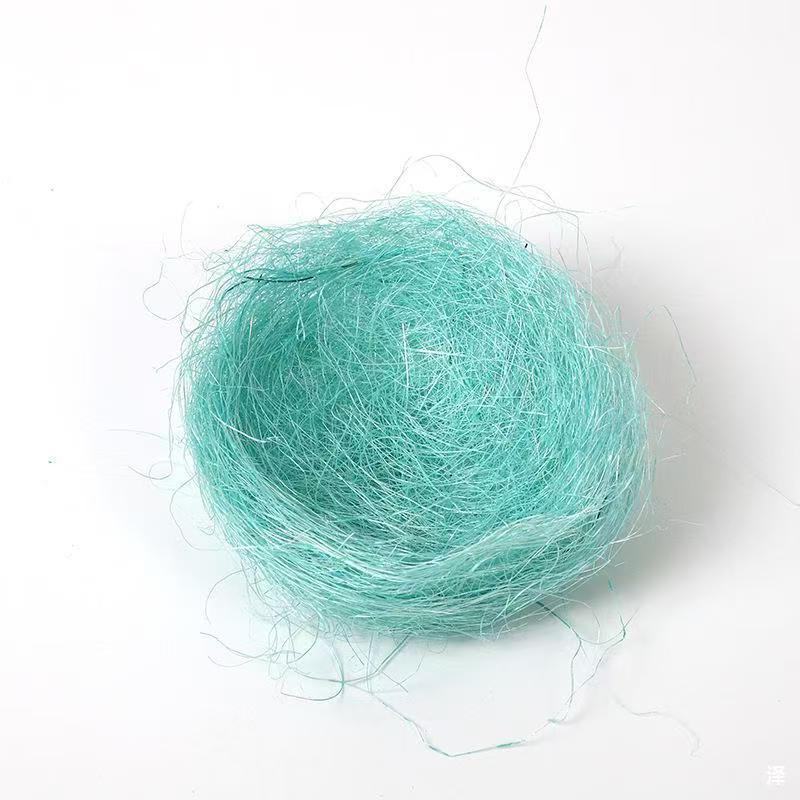 Hemp Silk and Gold Silk Bird's Nest Bird's Nest Simulation Bird's Nest Creative Cold Food Plate Decoration Natural Material Gift Decoration Bird's Nest