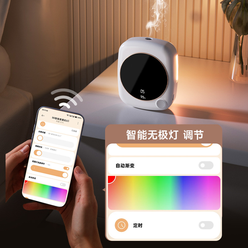 The New Model Has Been Connected to Mijia App Smart Aromatherapy Machine, Ultra-Long Battery Life Automatic Fragrance Machine, Essential Oil Special Fragrance Machine