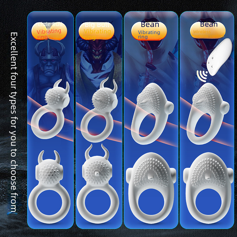 Ji you barbarian cow and bean vibration lock Semin ring male male vibration ring penis ring sexy adult sex products