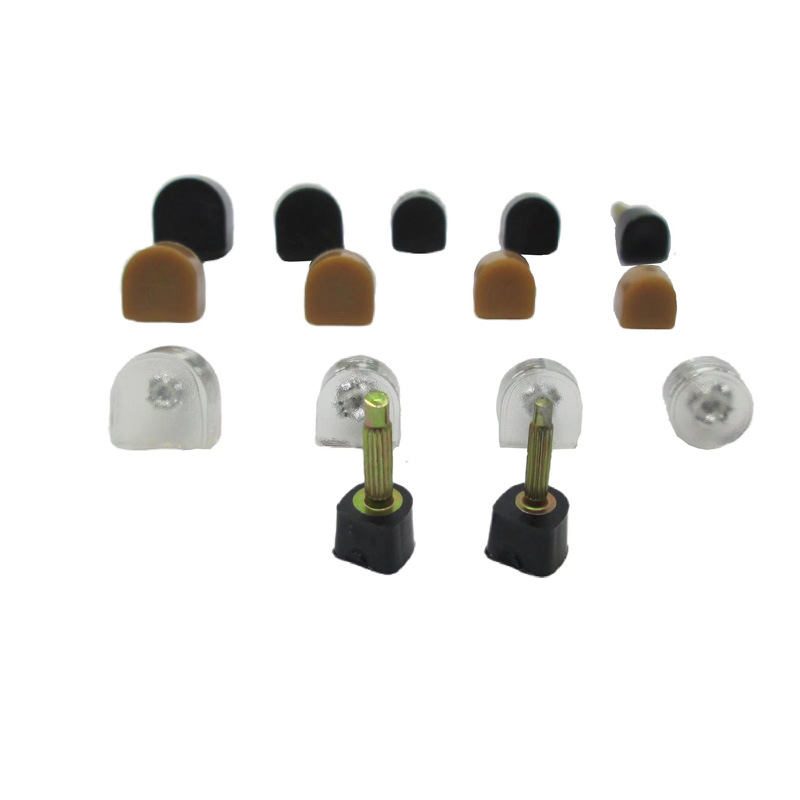 High Heels with Thick Core and Thin Core Black Apricot Transparent Shoe Repair Use Heel Spikes Heel Sky Leather Matte