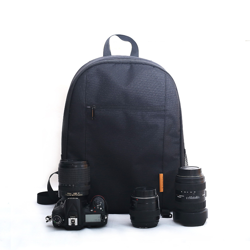 SLR Double Shoulder Camera Bag Waterproof Small Photography Bag Outdoor Leisure Backpack Digital Backpack 6 Lens