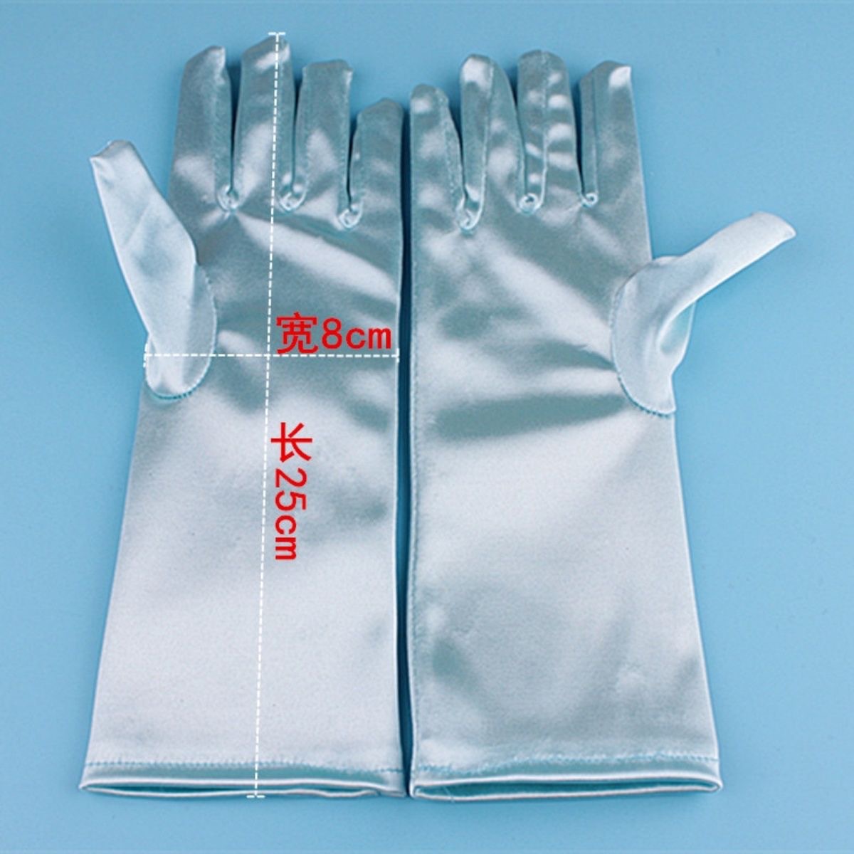 Factory Direct Sales Frozen same style Princess Elsa Gloves girl role play toy satin printed gloves