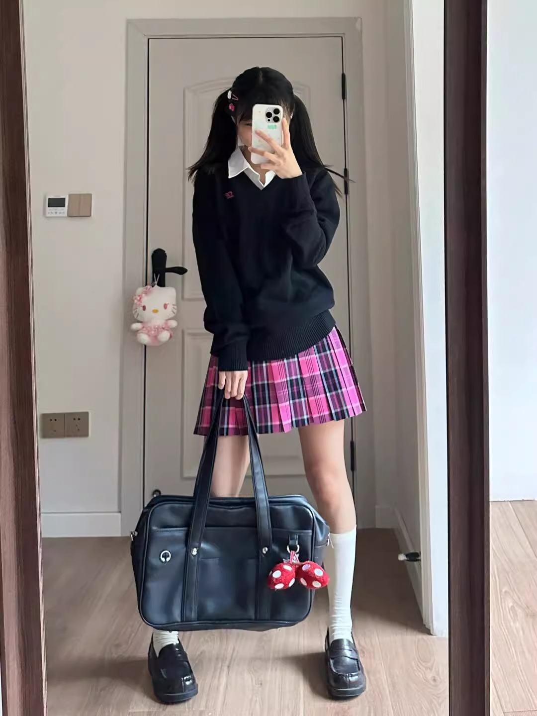 Xiaomei/Original Genuine JK Uniform Pleated Skirt Women's Japanese College Style School Style Dress High Waist Half-length Skirt