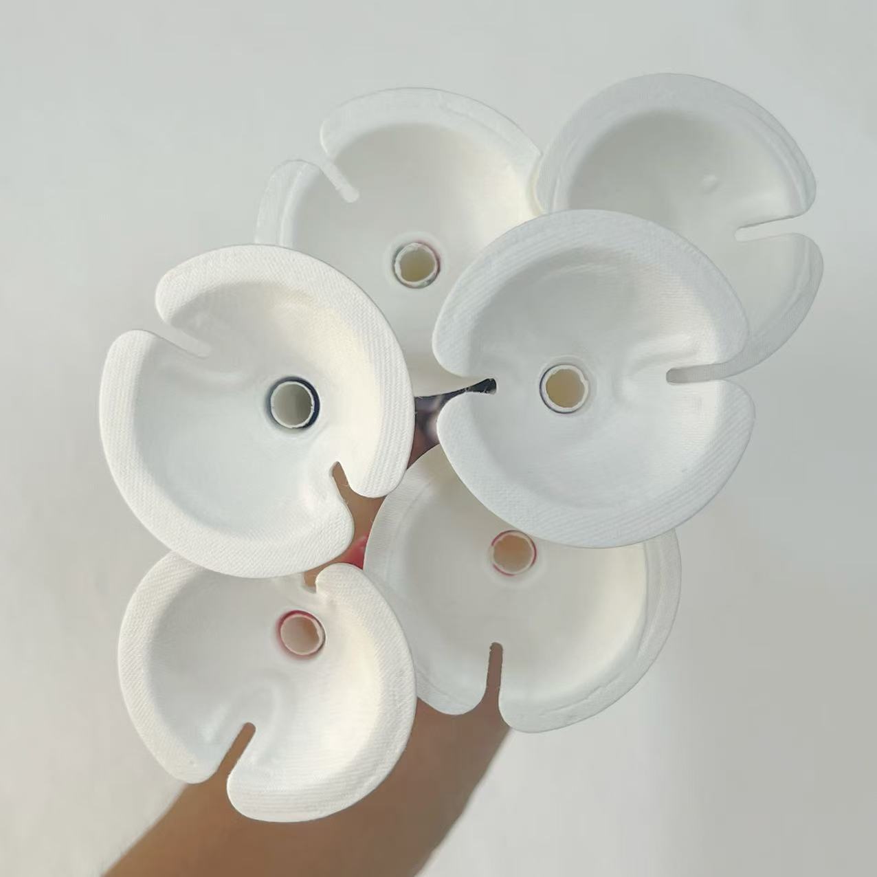 Paper Pulp Molded Environmentally Friendly Balloon Base Paper Holder Replaces Plastic Balloon Paper Holder and Can Be Equipped with Paper Rod and Easily Degradable Material