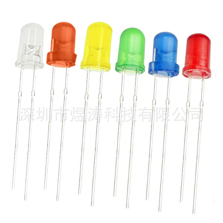 Direct Plug 3mm 5mm Light Emitting Diode F3 F5 Red Red Green Yellow Blue White Orange Led Lamp Beads