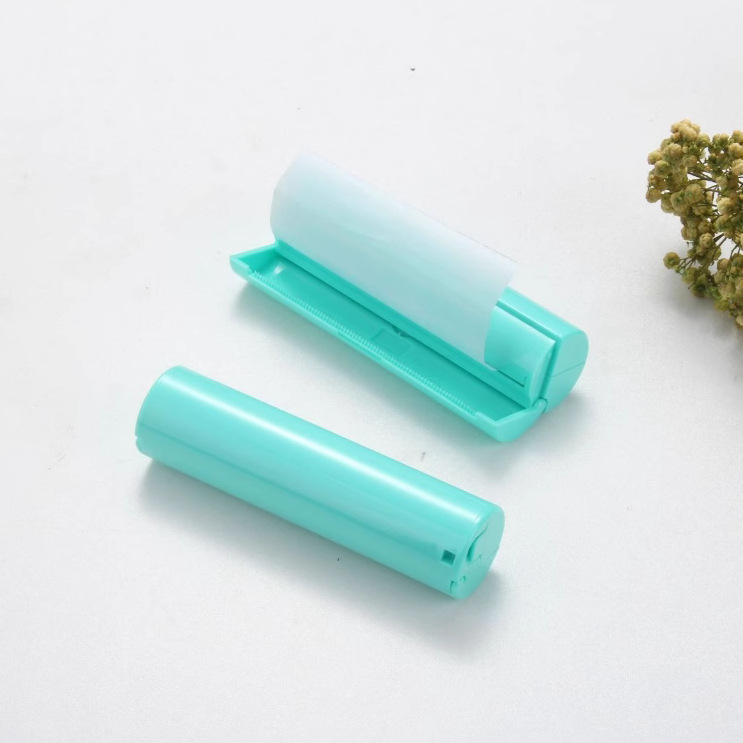 New Facial Oil-Absorbing Paper Frosted Small Thin Tube Square Round Hexagonal Roll Type Green Tea Bamboo Charcoal Oil-Absorbing Paper