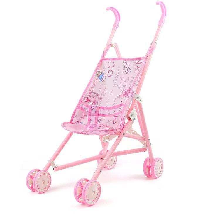 Cross-border factory direct selling children and girls play house simulation folding trolley baby toddler trolley toy