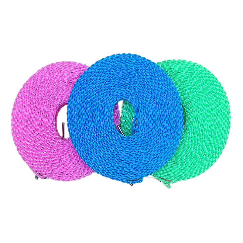 One-piece generation windproof non-slip clothesline indoor outdoor portable clothesline opp transparent bag clothesline free