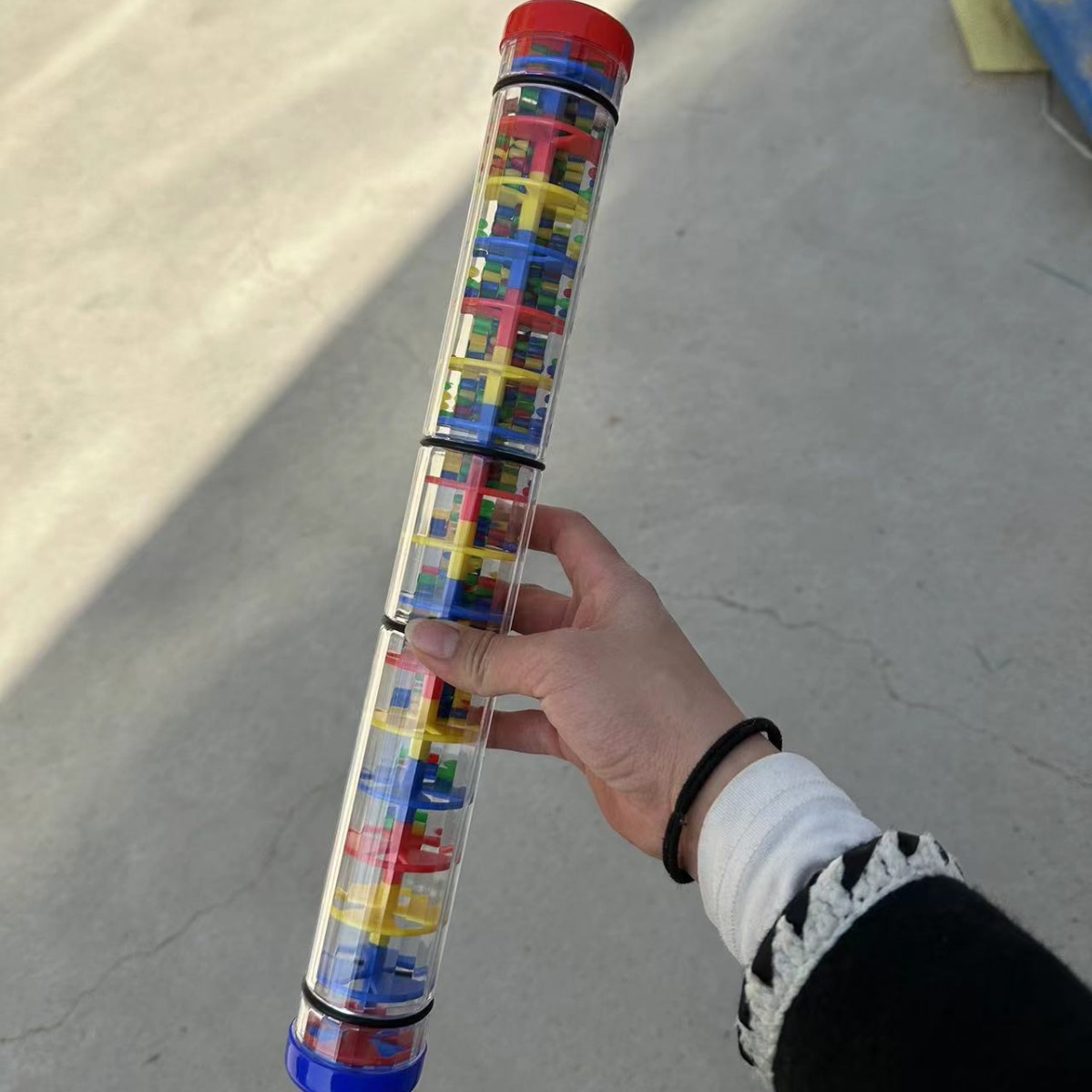 Orff Musical Instrument 4 Section Rainfall Sound Tube Multi-Size Optional Children's Plastic Mould Sound Tube Musical Instrument Rainfall Sound Tube