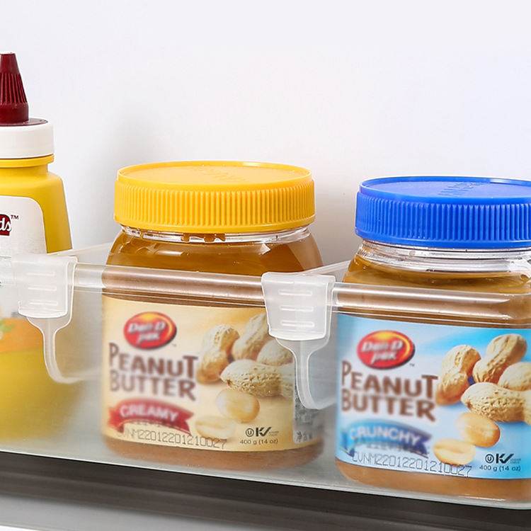 Перегородка для холодильника, с возможностью свободной регулировки, зажим для сетки, многофункциональная перегородка для холодильной двери