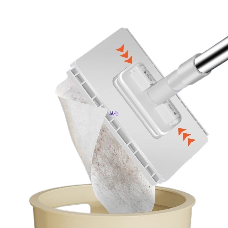 New Face Towel Flat Mop Hands-Free Household Cloth Clip Reusable Automatic Static Lazy Dust Removal Disposable