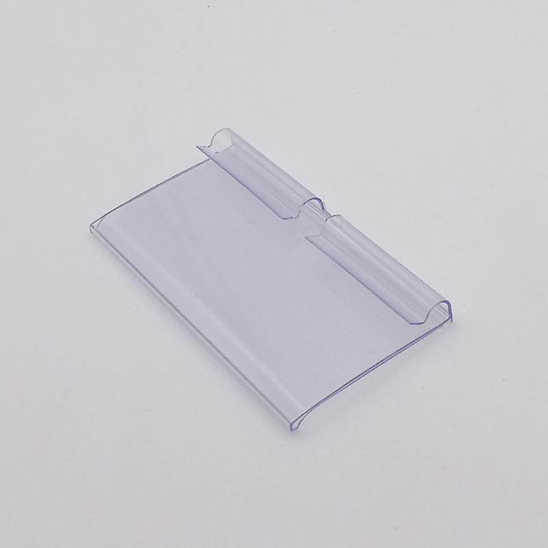 In-Stock Convenience Store Products Transparent Plastic Pvc Price Tags Price Signs Supermarket Special-Shaped Material Double-Line Display Signs