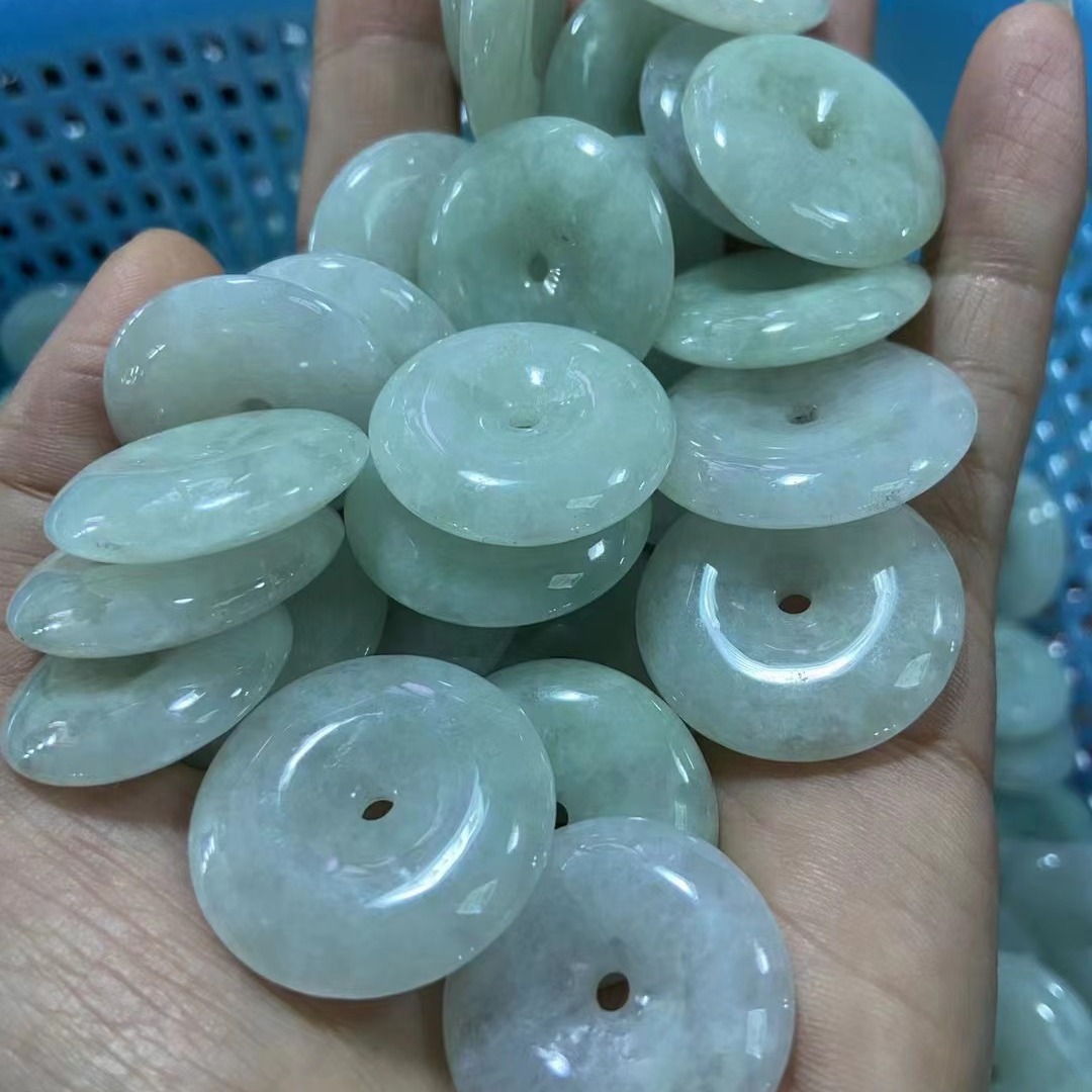 Jade Pendant Jewelry Jade Dragon Brand Buddha Guanyin Flower Pieces a Goods Safety Buckle Wholesale Live Broadcast Douyin